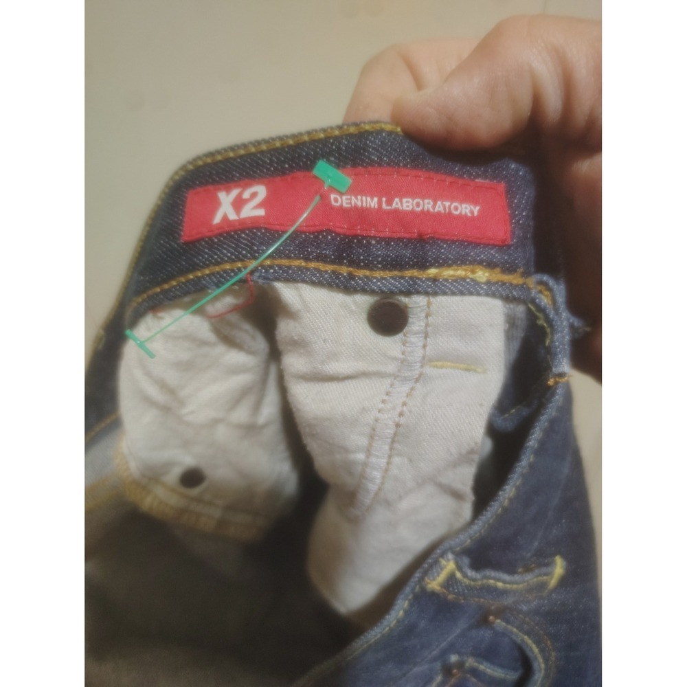 X2 Denim Laboratory Mens Dark Wash Straight Leg Jeans Stock No 12776 Size 33x31